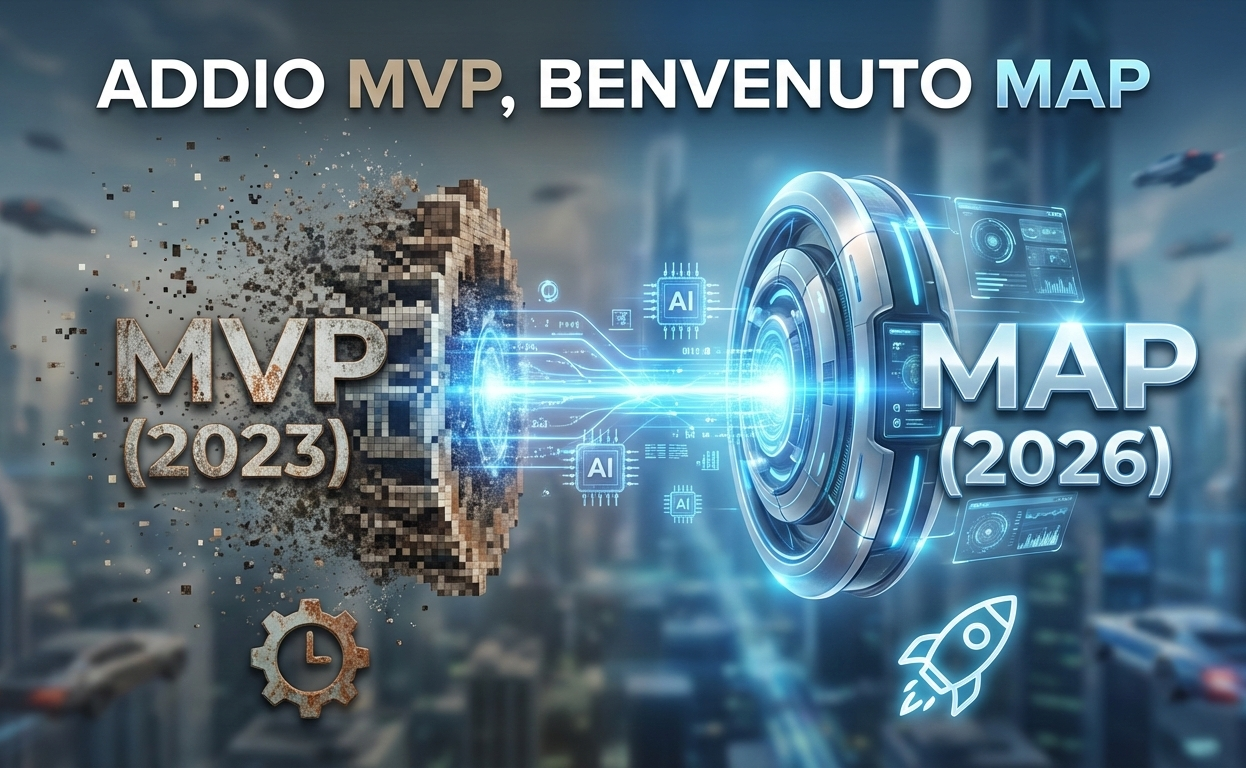 Addio MVP, Benvenuto MAP: Perché nel 2026 Lanciare "in piccolo" è un Errore Costoso