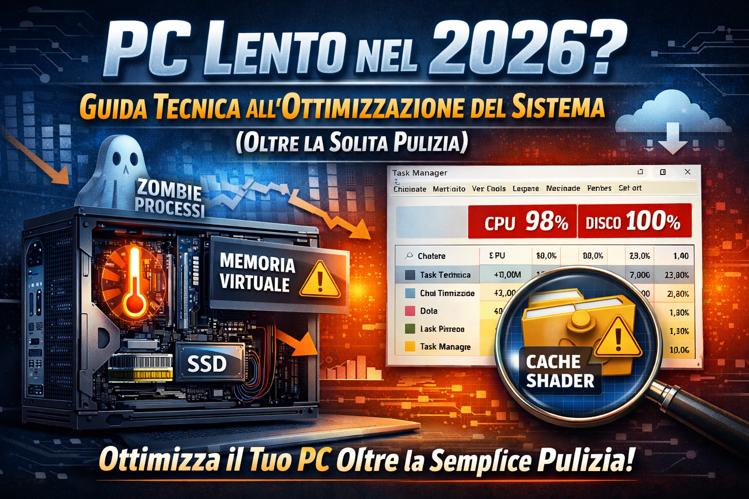 PC Lento nel 2026? Guida Tecnica all'Ottimizzazione del Sistema (Oltre la Solita Pulizia)